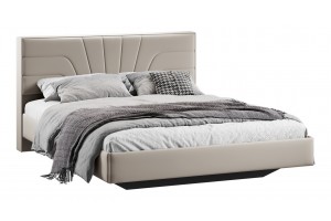 Кровать без ПМ Пандора 1600 Тип 1 без подъемного механизма Велюр Confetti Smoke