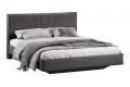 Кровать без ПМ «Пандора» 1600 Тип 1 (без подъемного механизма) Велюр Графит