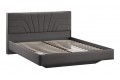 Кровать без ПМ «Пандора» 1600 Тип 1 (без подъемного механизма) Велюр Графит