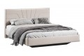 Кровать без ПМ «Пандора» 1600 Тип 1 (без подъемного механизма) Велюр Мокко светлый