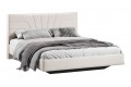 Кровать без ПМ «Пандора» 1600 Тип 1 (без подъемного механизма) Велюр Светлый