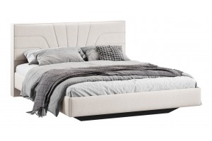 Кровать без ПМ Пандора 1600 Тип 1 без подъемного механизма Велюр Светлый
