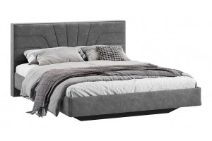 Кровать без ПМ Пандора 1600 Тип 1 без подъемного механизма Велюр Brut Grey 16