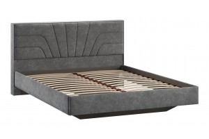 Кровать без ПМ Пандора 1600 Тип 1 без подъемного механизма Велюр Brut Grey 16