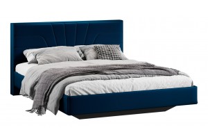 Кровать без ПМ Пандора 1600 Тип 1 без подъемного механизма Велюр Confetti Blue