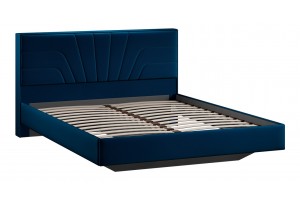 Кровать без ПМ Пандора 1600 Тип 1 без подъемного механизма Велюр Confetti Blue