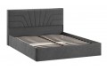 Кровать с ПМ «Пандора» 1600 Тип 1 (с подъемным механизмом и заглушиной) Микрошенилл Relax Graphite