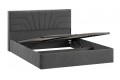Кровать с ПМ «Пандора» 1600 Тип 1 (с подъемным механизмом и заглушиной) Микрошенилл Relax Graphite
