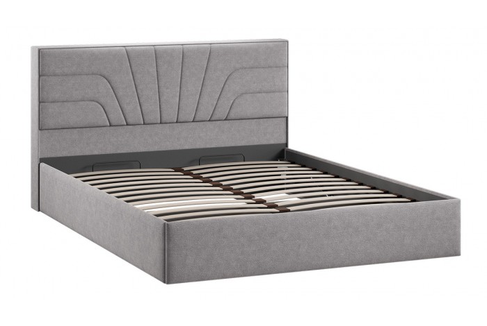 Кровать с ПМ «Пандора» 1600 Тип 1 (с подъемным механизмом и заглушиной) Микрошенилл Relax Mocco