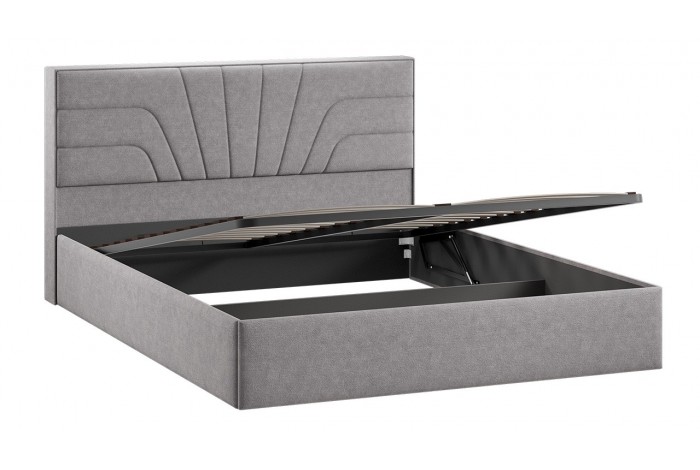 Кровать с ПМ «Пандора» 1600 Тип 1 (с подъемным механизмом и заглушиной) Микрошенилл Relax Mocco