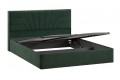 Кровать с ПМ «Пандора» 1600 Тип 1 (с подъемным механизмом и заглушиной) Велюр Confetti Deep forest