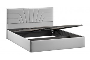Кровать с ПМ Пандора 1600 Тип 1 (с подъемным механизмом и заглушиной) Велюр Confetti Silver