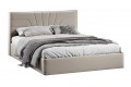 Кровать с ПМ «Пандора» 1600 Тип 1 (с подъемным механизмом и заглушиной) Велюр Confetti Smoke