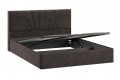 Кровать с ПМ «Пандора» 1600 Тип 1 (с подъемным механизмом и заглушиной) Велюр Brut Chocolate 17