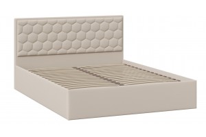 Кровать без ПМ Порто 1400 (без подъемного механизма) Велюр Confetti Cream