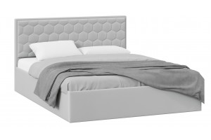 Кровать без ПМ Порто 1400 (без подъемного механизма) Велюр Confetti Silver