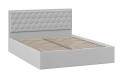 Кровать без ПМ «Порто» 1400 (без подъемного механизма) Велюр Confetti Silver