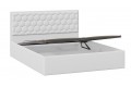 Кровать с ПМ «Порто» 1400 (с подъемным механизмом) Экокожа белая Polo
