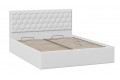 Кровать с ПМ «Порто» 1400 (с подъемным механизмом) Экокожа белая Polo