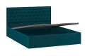 Кровать с ПМ «Порто» 1400 (с подъемным механизмом) Велюр Confetti Izumrud