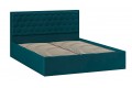 Кровать с ПМ «Порто» 1400 (с подъемным механизмом) Велюр Confetti Izumrud