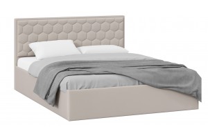 Кровать с ПМ Порто 1400 (с подъемным механизмом) Велюр Confetti Smoke