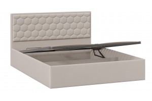 Кровать с ПМ Порто 1400 (с подъемным механизмом) Велюр Confetti Smoke