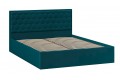 Кровать без ПМ «Порто» 1600 (без подъемного механизма) Велюр Confetti Izumrud