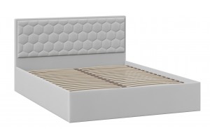 Кровать без ПМ Порто 1600 (без подъемного механизма) Велюр Confetti Silver