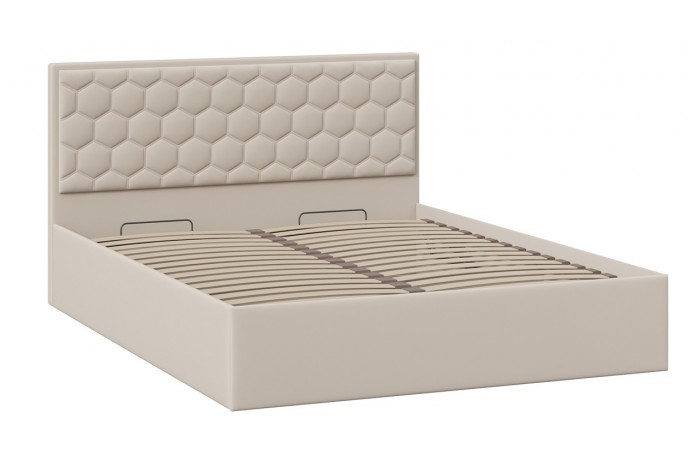 Кровать с ПМ «Порто» 1600 (с подъемным механизмом) Велюр Confetti Cream