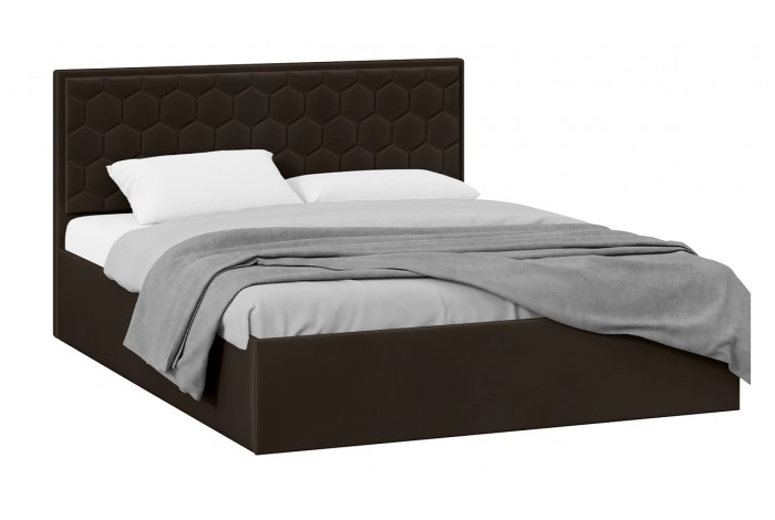 Кровать с ПМ «Порто» 1600 (с подъемным механизмом) Велюр Confetti Stone