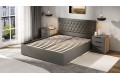 Кровать с ПМ «Порто» 1600 (с подъемным механизмом) Велюр Confetti Stone