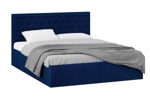 Кровать с ПМ Порто 1800 (с подъемным механизмом) Велюр Confetti Blue