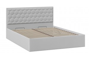 Кровать с ПМ Порто 1800 (с подъемным механизмом) Велюр Confetti Silver