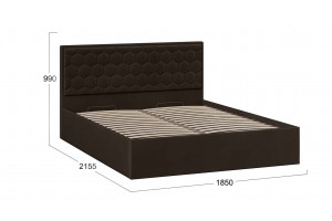 Кровать с ПМ Порто 1800 (с подъемным механизмом) Велюр Confetti Stone