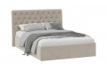 Кровать без ПМ «Скарлет» 1400 Тип 1 (без подъемного механизма) Велюр Мокко светлый