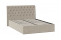 Кровать без ПМ «Скарлет» 1400 Тип 1 (без подъемного механизма) Велюр Мокко светлый