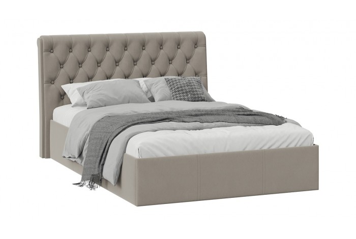 Кровать с ПМ «Скарлет» 1400 Тип 1 (с подъемным механизмом) Велюр Мокко темный