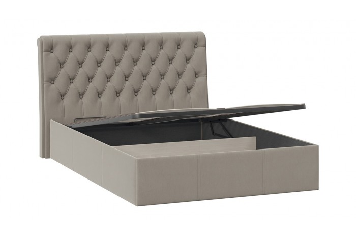 Кровать с ПМ «Скарлет» 1400 Тип 1 (с подъемным механизмом) Велюр Мокко темный