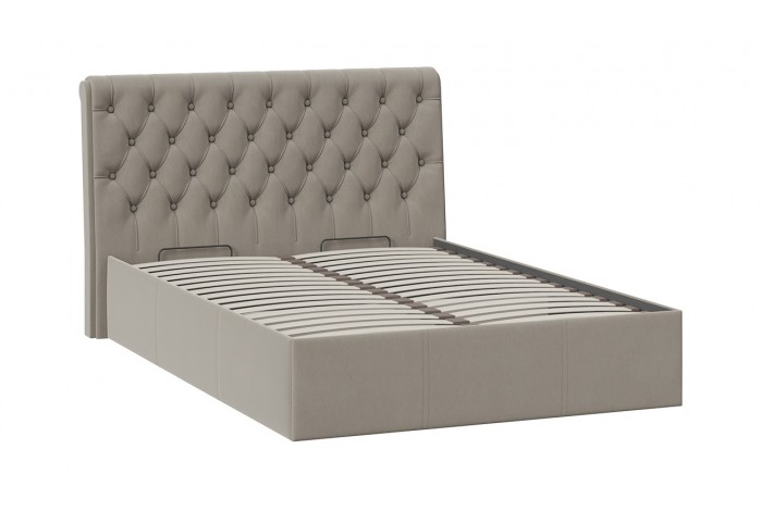 Кровать с ПМ «Скарлет» 1400 Тип 1 (с подъемным механизмом) Велюр Мокко темный