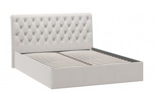 Кровать без ПМ Скарлет 1600 Тип 1 без подъемного механизма Велюр Бежевый