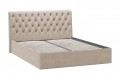 Кровать без ПМ «Скарлет» 1600 Тип 1 (без подъемного механизма) Велюр Мокко светлый