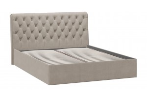 Кровать без ПМ Скарлет 1600 Тип 1 без подъемного механизма Велюр Мокко темный