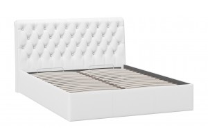 Кровать с ПМ Скарлет 1600 Тип 1 (с подъемным механизмом) Кожзам Белый