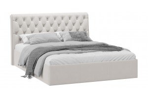 Кровать с ПМ Скарлет 1600 Тип 1 (с подъемным механизмом) Велюр Бежевый