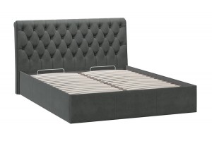 Кровать с ПМ Скарлет 1600 Тип 1 (с подъемным механизмом) Велюр Графит