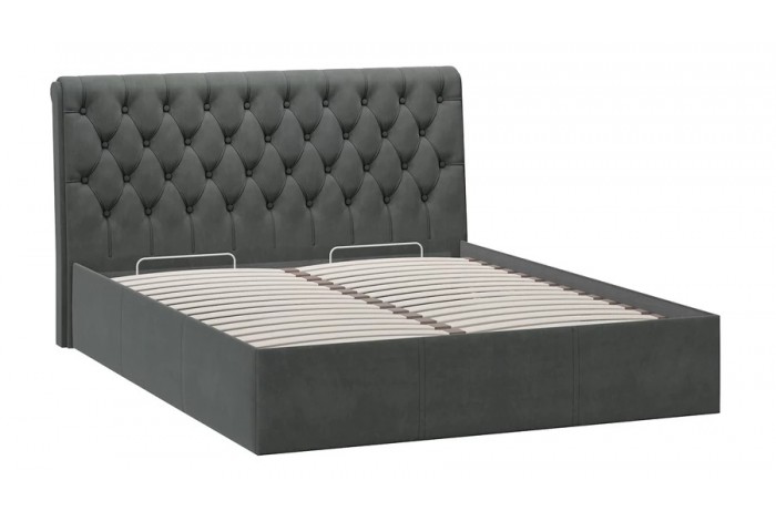 Кровать с ПМ «Скарлет» 1600 Тип 1 (с подъемным механизмом) Велюр Графит