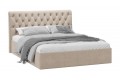 Кровать с ПМ «Скарлет» 1600 Тип 1 (с подъемным механизмом) Велюр Мокко светлый