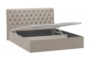 Кровать с ПМ Скарлет 1600 Тип 1 (с подъемным механизмом) Велюр Мокко темный