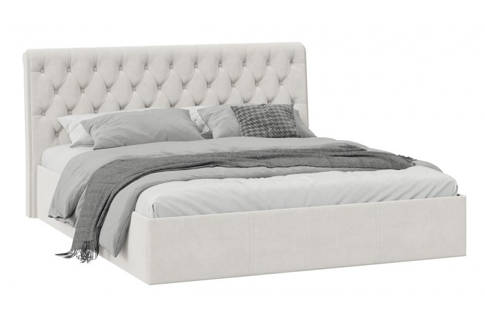 Кровать без ПМ «Скарлет» 1800 Тип 1 (без подъемного механизма) Велюр Бежевый